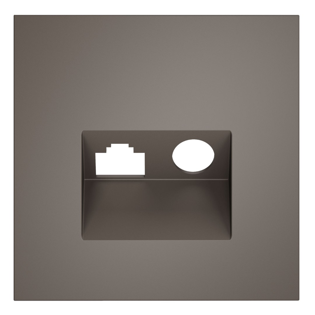 Voltum VLS002714 Накладка для розетки TV+RJ45 кат. 6, S70 (капучино)