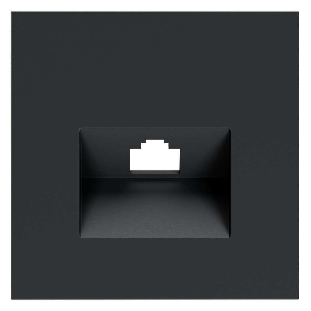 Voltum VLS001307 Накладка для розетки компьютерной RJ45 кат.6, S70 (графит)