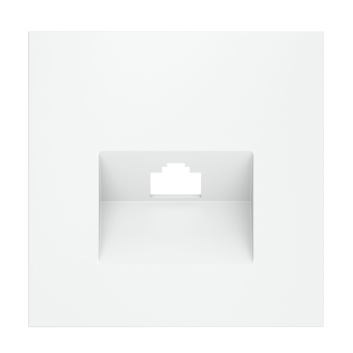 Voltum VLS001302 Накладка для розетки компьютерной RJ45 кат.6, S70 (белый матовый)