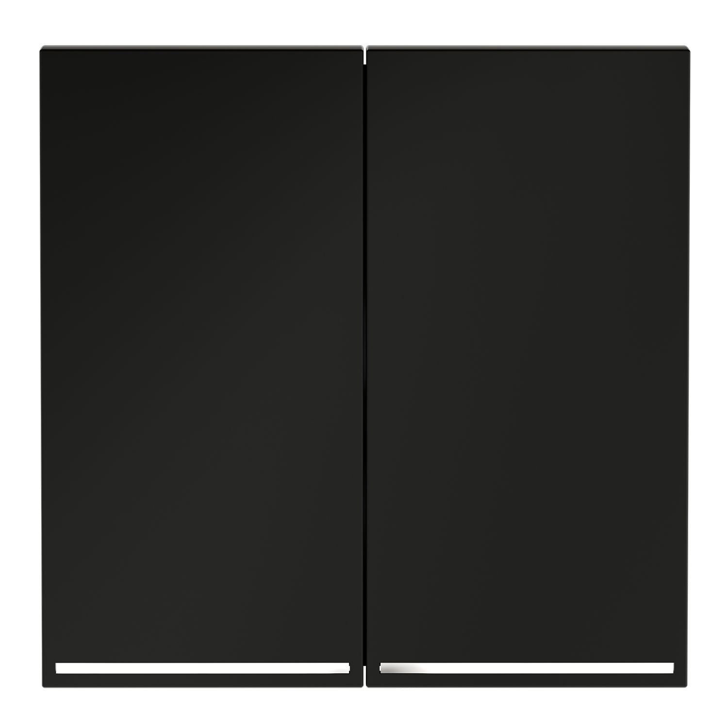 Voltum VLS000408 Клавиши для выключателя переключателя двухклавишного с подсветкой, S70 (черный мато