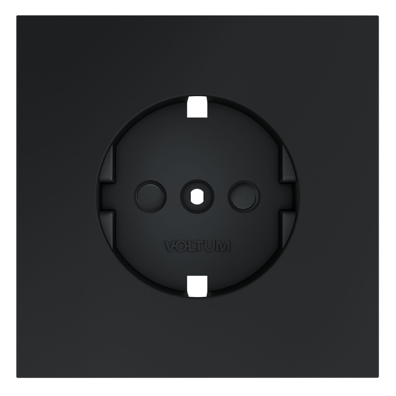 Voltum VLS000707 Накладка для розетки с заземлением и защитными шторками, S70 (графит)