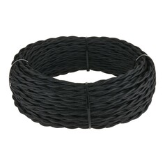 Werkel W6452608  Ретро кабель витой 2х2,5 (черный) 50 м Цена указана за 1 м