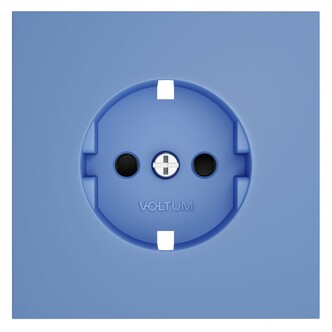 Voltum VLS000715 Накладка для розетки с заземлением и защитными шторками, S70 (деним)