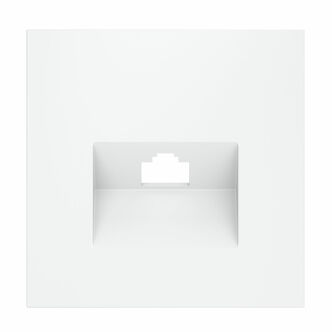 Voltum VLS001302 Накладка для розетки компьютерной RJ45 кат.6, S70 (белый матовый)