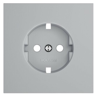 Voltum VLS000616 Накладка для розетки с заземлением, S70 (серый)