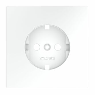 Voltum VLS000602 Накладка для розетки с заземлением, S70 (белый матовый)