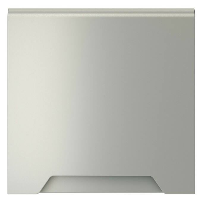 Voltum VLS000805 Накладка для розетки с заземлением, защитными шторками и крышкой, S70 (сталь)