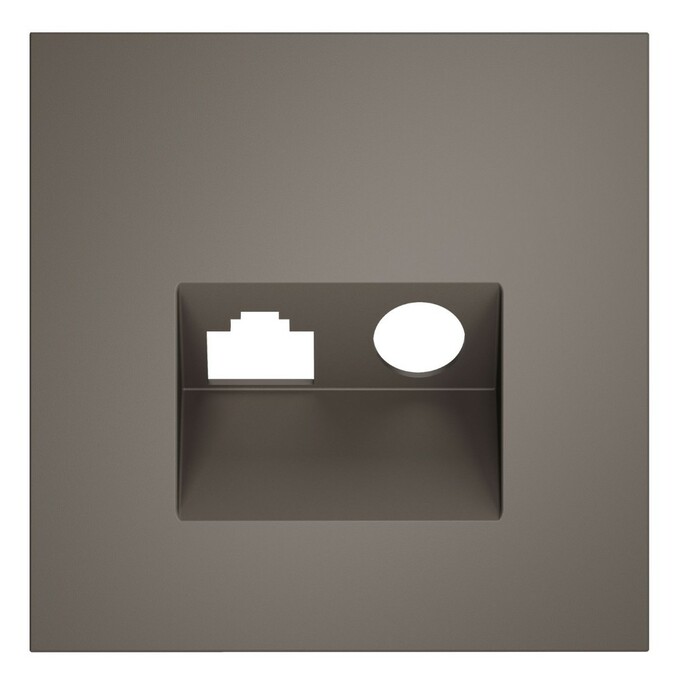 Voltum VLS002714 Накладка для розетки TV+RJ45 кат. 6, S70 (капучино)