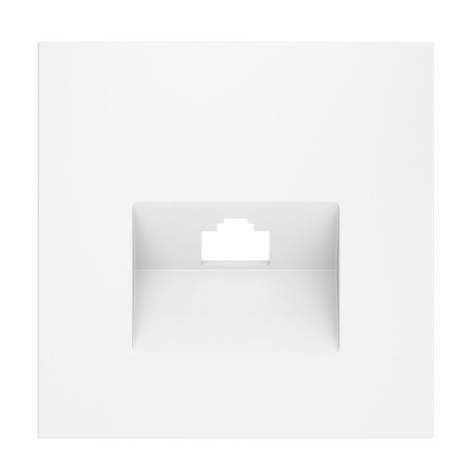 Voltum VLS001302 Накладка для розетки компьютерной RJ45 кат.6, S70 (белый матовый)