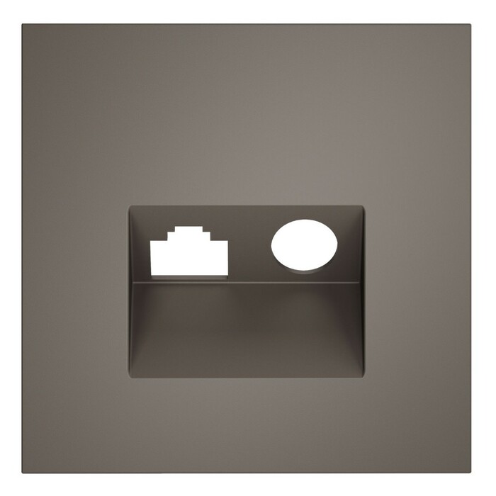 Voltum VLS002714 Накладка для розетки TV+RJ45 кат. 6, S70 (капучино)