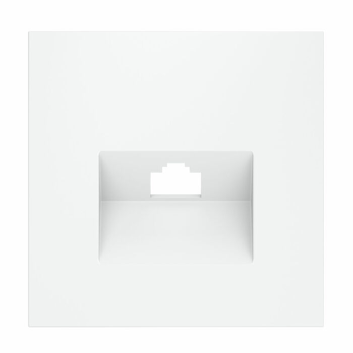 Voltum VLS001302 Накладка для розетки компьютерной RJ45 кат.6, S70 (белый матовый)