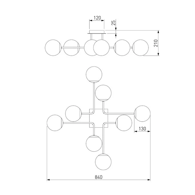 Люстра ЕВРОСВЕТ EVITA 30140/8