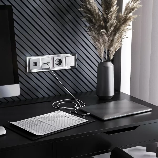 Werkel W1124506  Выключатель жалюзи (серебряный)