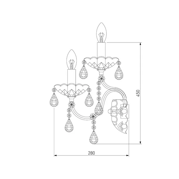 Бра ЕВРОСВЕТ Редвина 3600/5