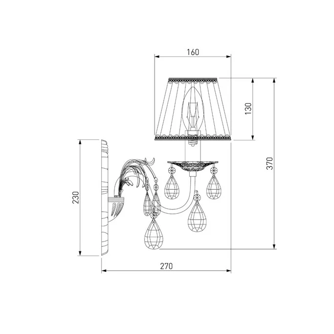 Бра ЕВРОСВЕТ Амелия 3637/1