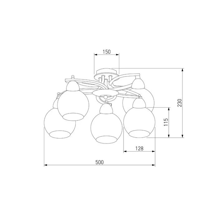 Люстра ЕВРОСВЕТ 9654/5