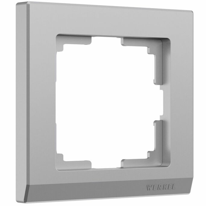 Werkel WL04-Frame-01  Рамка на 1 пост (серебряный)
