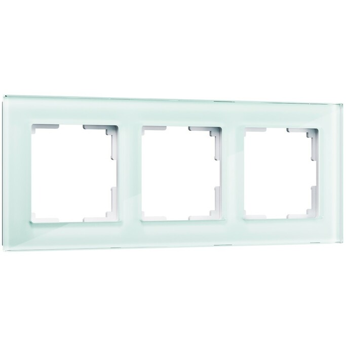 Werkel WL01-Frame-03   Рамка на 3 поста (натуральное стекло,стекло)