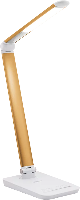 Светильник PULSAR ALT-205G светодиодный настольный 10W LED диммер (USB+таймер) _золотой пластик