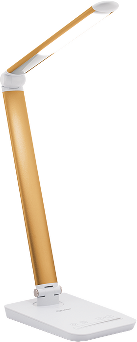 Светильник PULSAR ALT-205G светодиодный настольный 10W LED диммер (USB+таймер) _золотой пластик