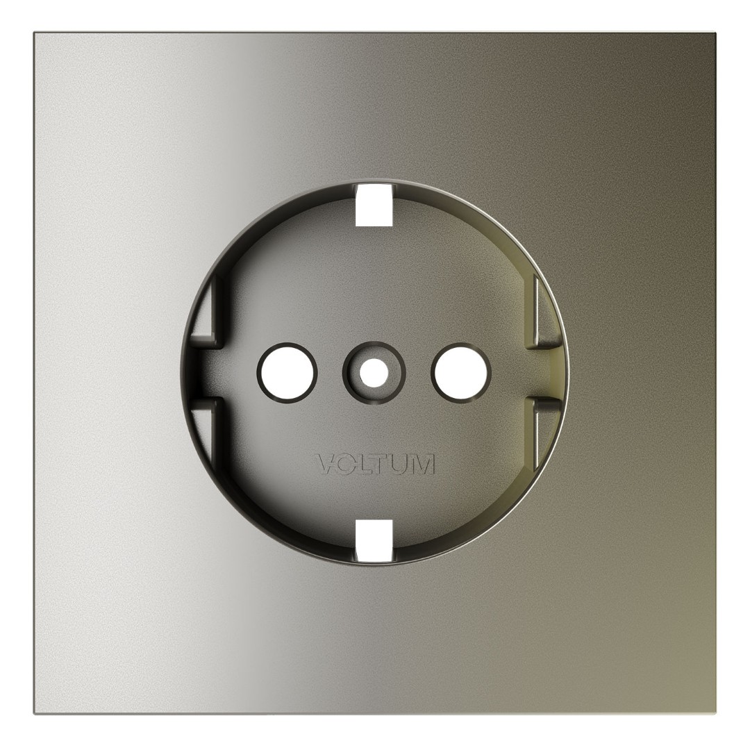 Voltum VLS000604 Накладка для розетки с заземлением, S70 (шелк)