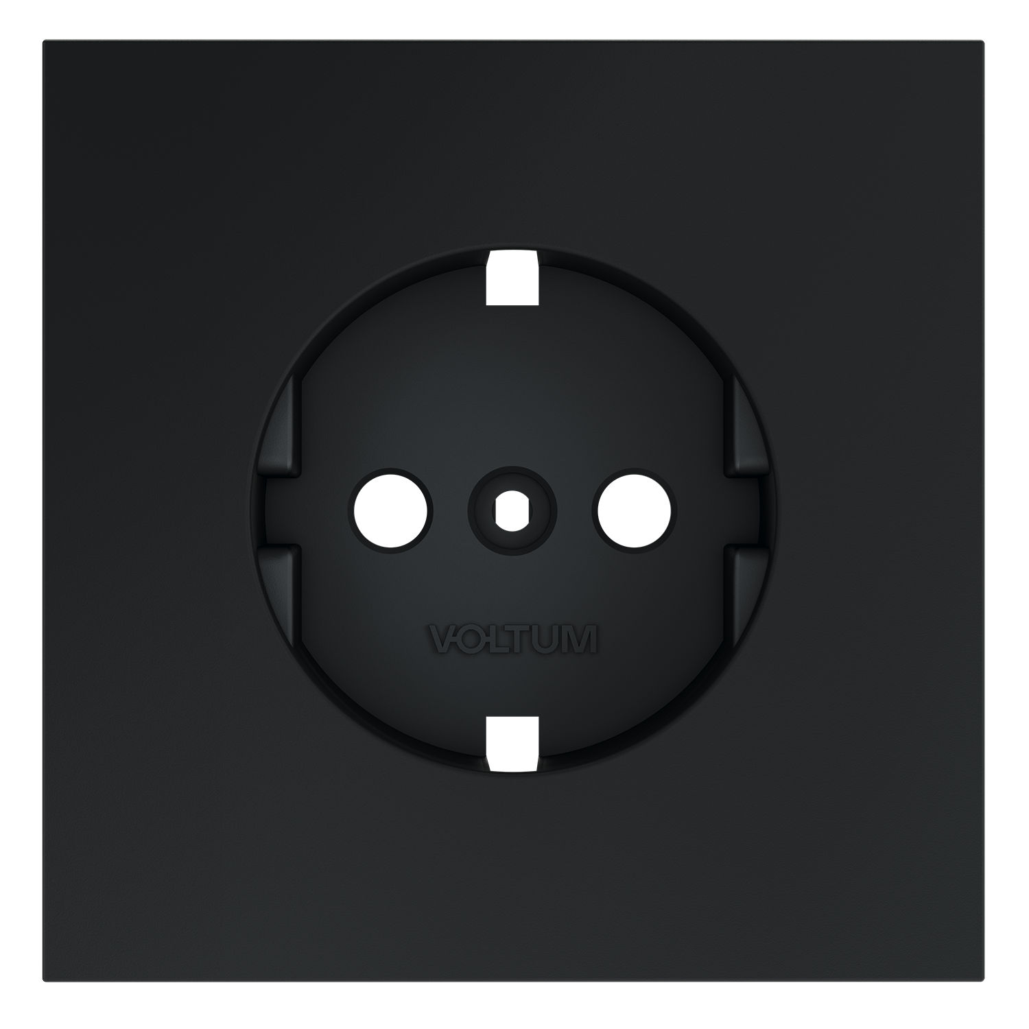 Voltum VLS000607 Накладка для розетки с заземлением, S70 (графит)