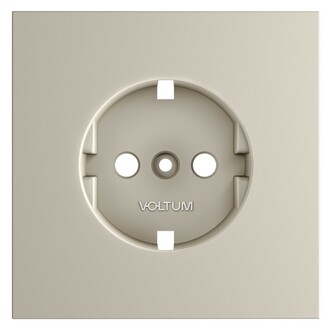 Voltum VLS000603 Накладка для розетки с заземлением, S70 (кашемир)