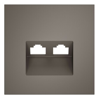 Voltum VLS001414 Накладка для розетки компьютерной двойной RJ45+RJ45 кат.6, S70 (капучино)