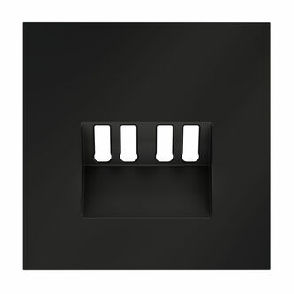 Voltum VLS001508 Накладка для розетки акустической 4-местной , S70 (черный матовый)