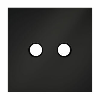 Voltum VLS001608 Накладка для розетки телевизионной оконечной TV+SAT, S70 (черный матовый)