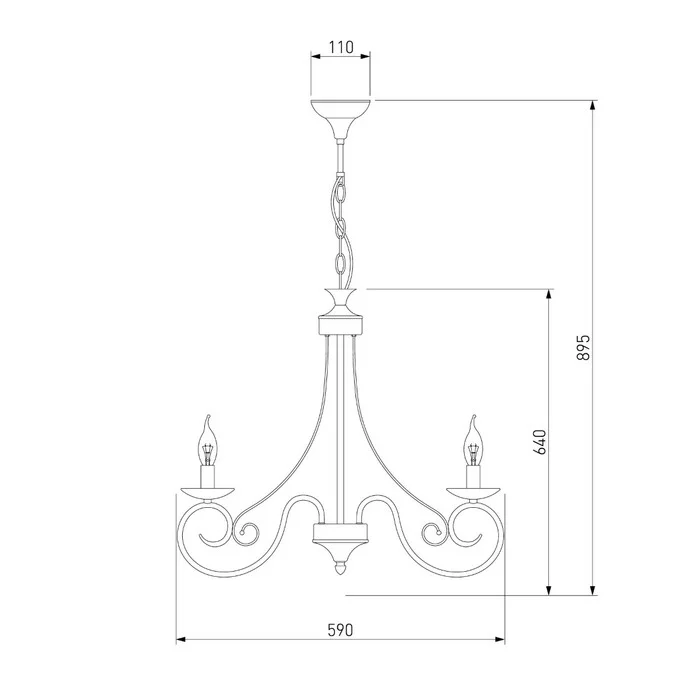 Люстра ЕВРОСВЕТ Прованс 22404/8
