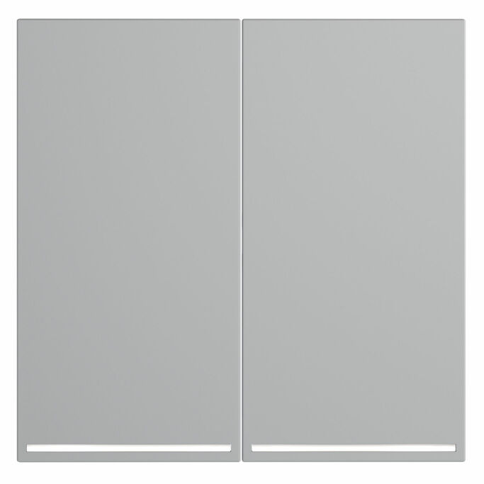 Voltum VLS000416 Клавиши для выключателя переключателя двухклавишного с подсветкой, S70 (серый)