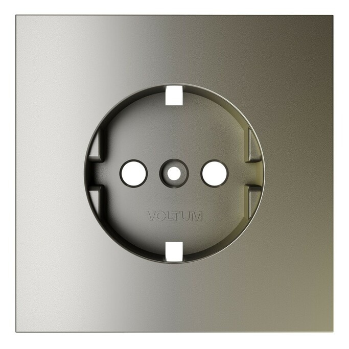 Voltum VLS000604 Накладка для розетки с заземлением, S70 (шелк)