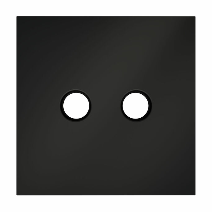 Voltum VLS001608 Накладка для розетки телевизионной оконечной TV+SAT, S70 (черный матовый)