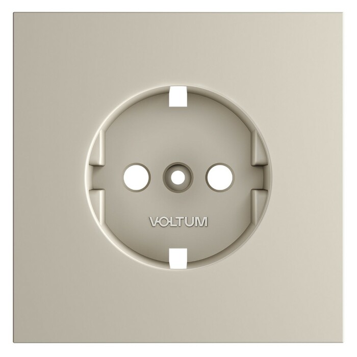 Voltum VLS000603 Накладка для розетки с заземлением, S70 (кашемир)
