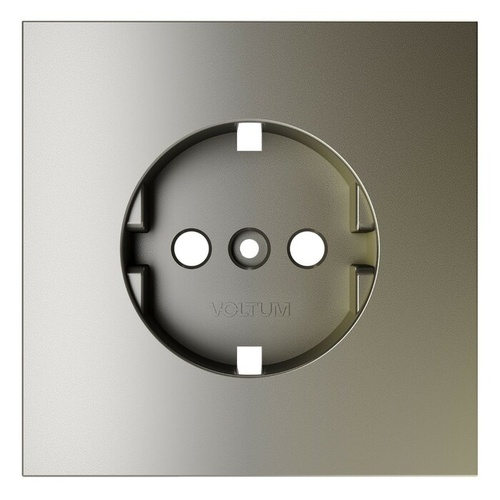 Voltum VLS000604 Накладка для розетки с заземлением, S70 (шелк)