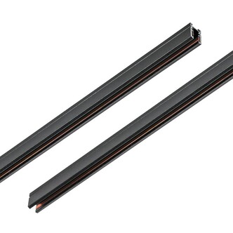 LIGHTSTAR 506017 Трек 24V двухконтактный однофазный LINEA 1м ЧЕРНЫЙ