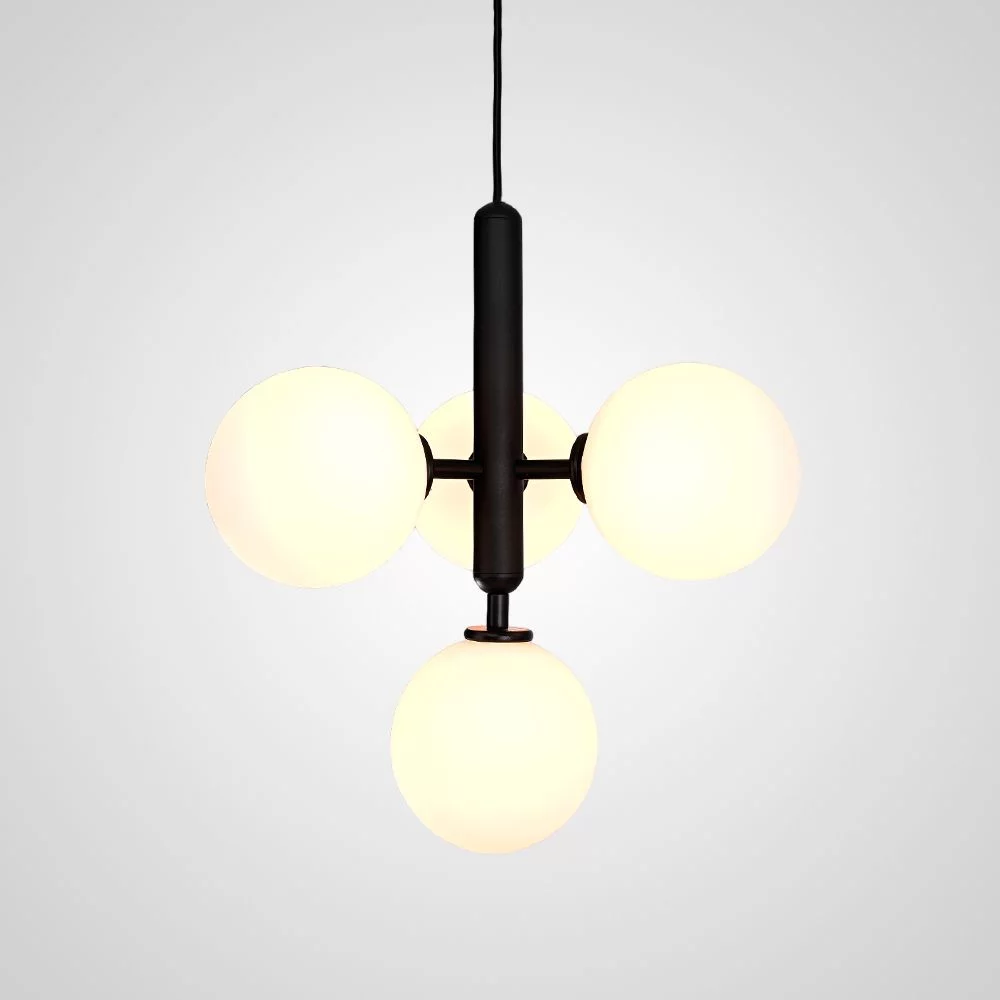 Подвесной Светильник Raffin 4 White Black By Imperiumloft