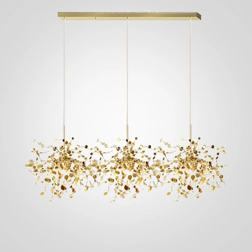 Люстра Tezani Argent Suspension Linear Gold 3 L110 By Imperiumloft