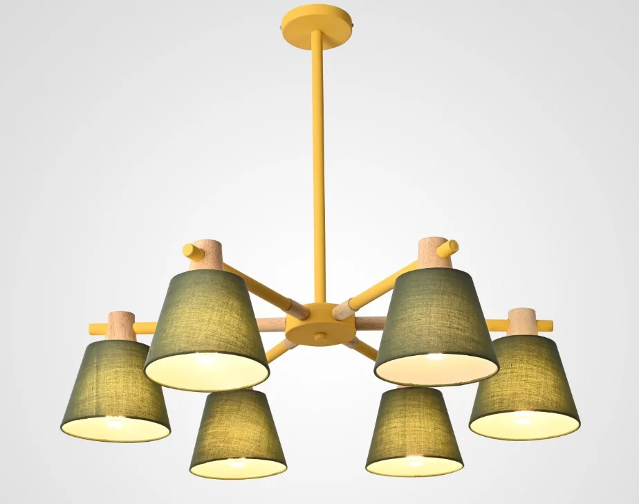 Потолочная Люстра На Штанге Natura A Green 6 By Imperiumloft
