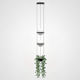 Подвесной Светильник Palma Wall Lamp 2 Шара + 1 Вазон By Imperiumloft
