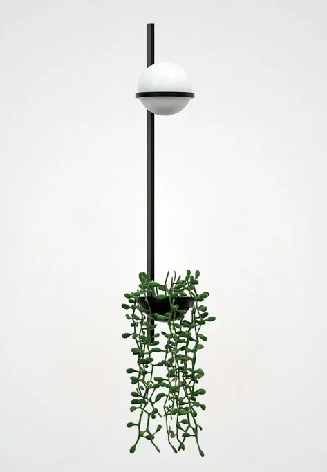 Бра Palma Wall Lamp 1 Шар + 1 Вазон Вертикальная By Imperiumloft