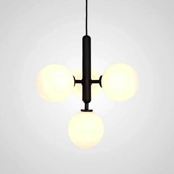 Подвесной Светильник Raffin 4 White Black By Imperiumloft