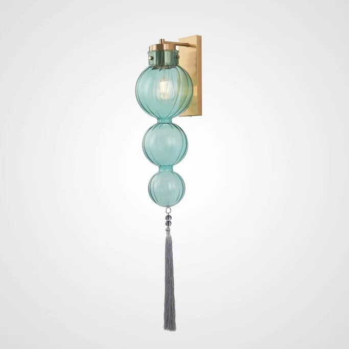 Бра Heathfield Lighting - Medina Wall Brass Blue By Imperiumloft