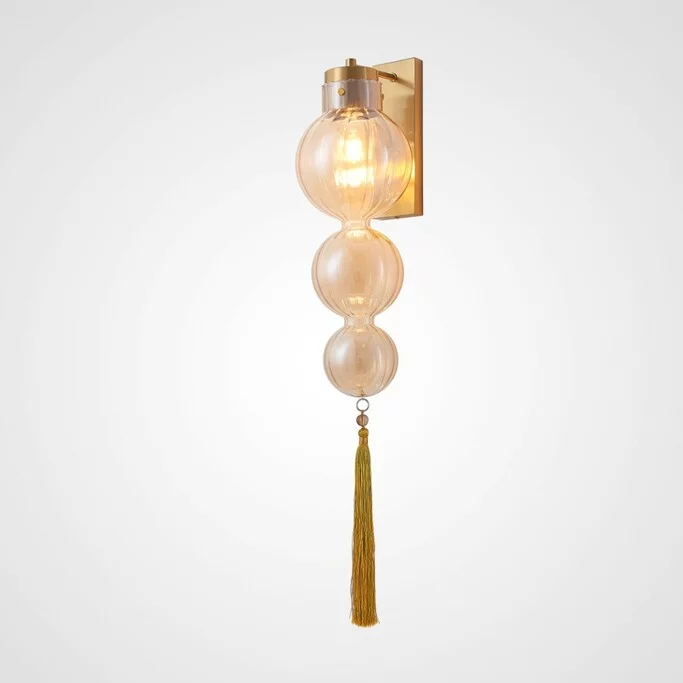 Бра Heathfield Lighting - Medina Wall Brass Amber By Imperiumloft