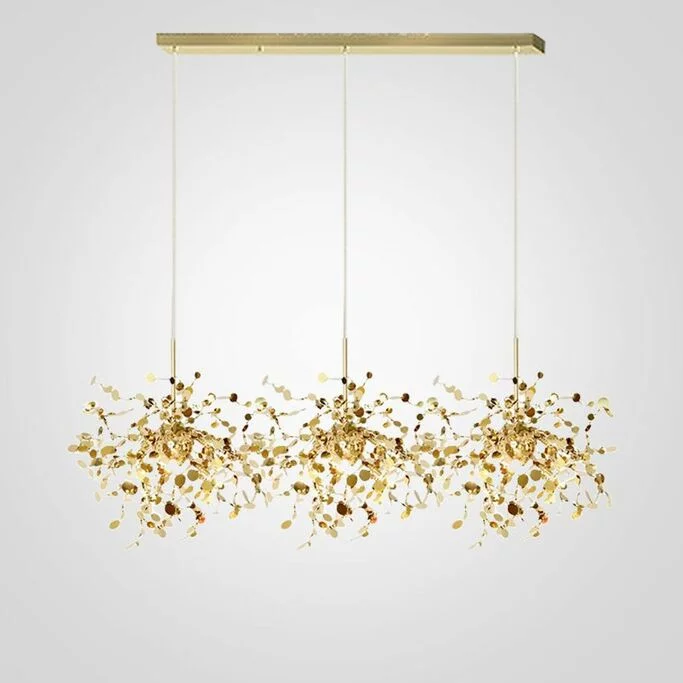 Люстра Tezani Argent Suspension Linear Gold 3 L110 By Imperiumloft