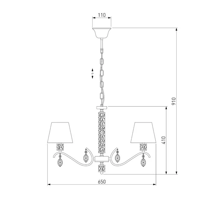 Люстра EUROSVET ALCAMO 60103/5