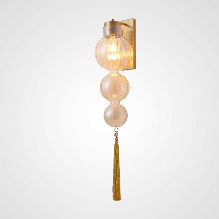 Бра Heathfield Lighting - Medina Wall Brass Amber By Imperiumloft