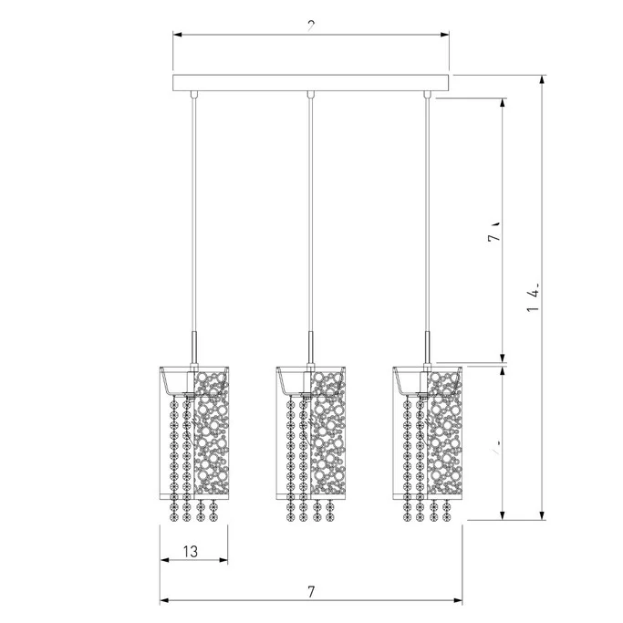 Подвес ЕВРОСВЕТ Лагуна 1181/3