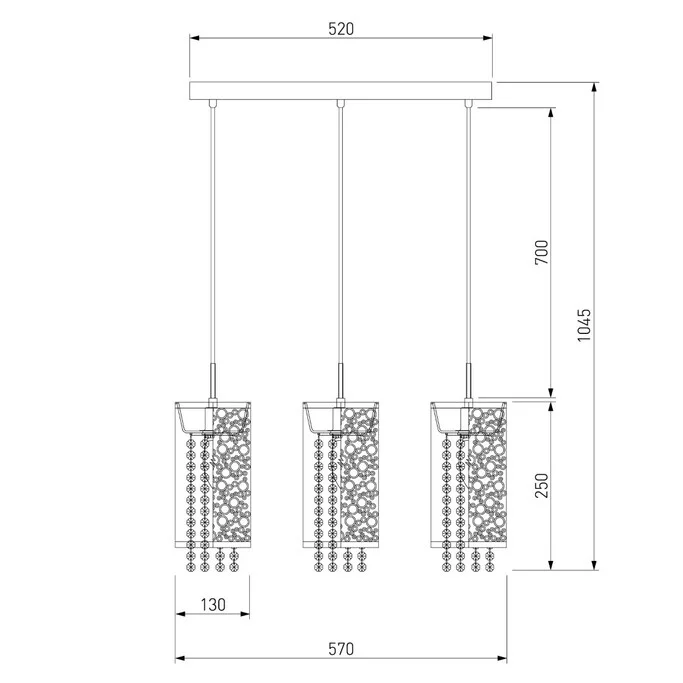 Подвес ЕВРОСВЕТ Лагуна 1181/3